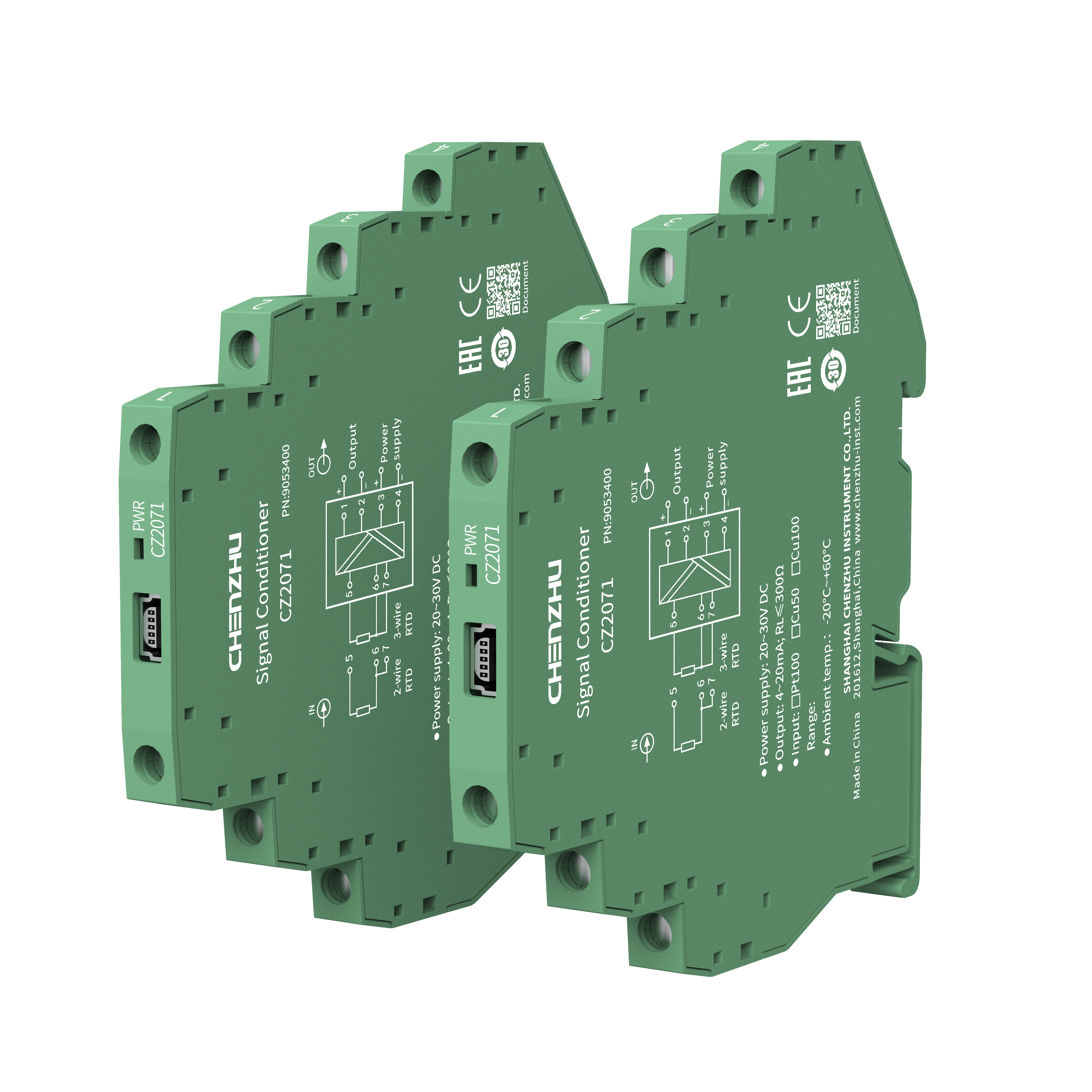 CZ2071-RTD Input Signal Isolator 1 input 1 output (1 channel)-上海