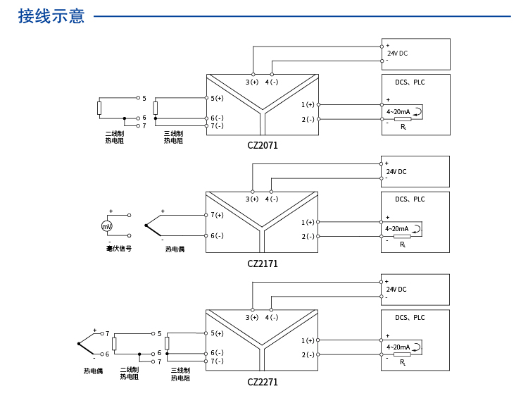 一进一出 热电偶输入隔离器