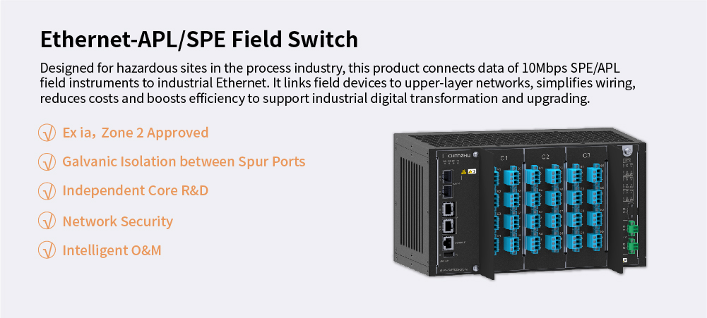 Ethernet-APL/SPE Field Switch GSNX Series