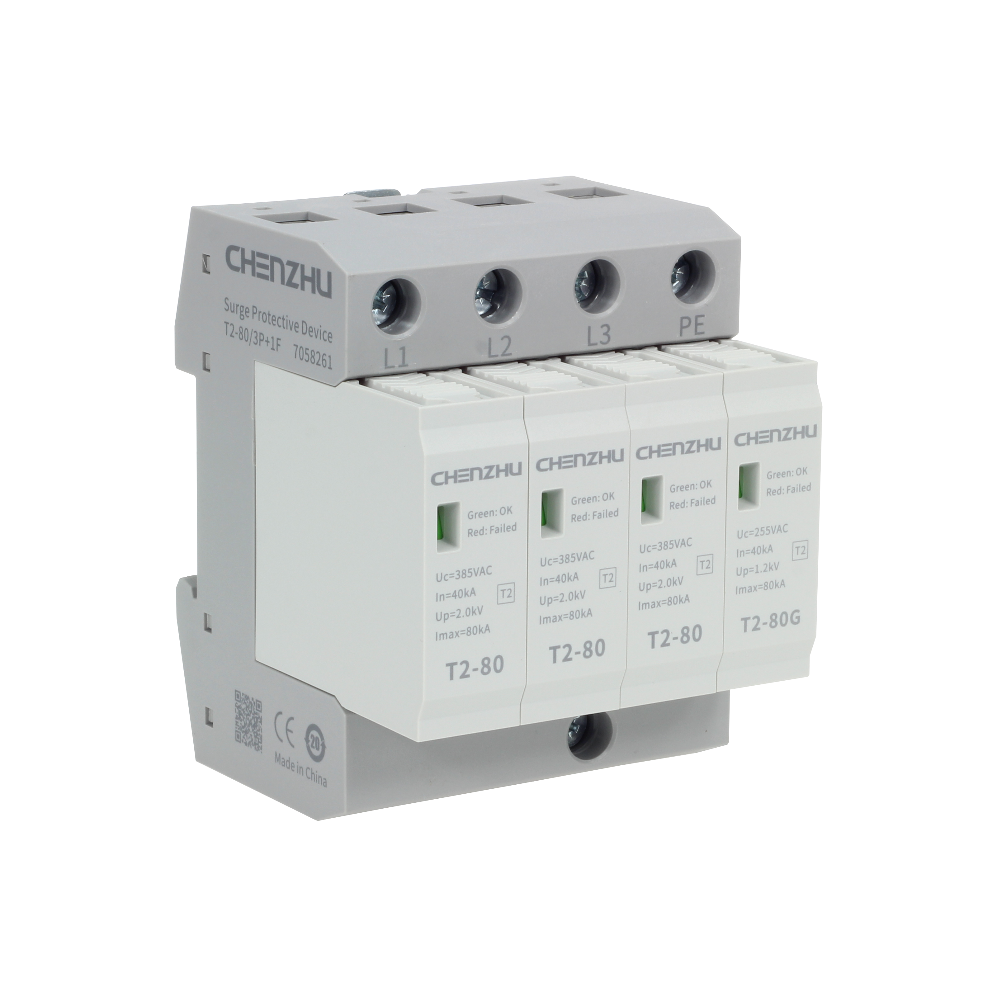 AC Power SPD (220/380VAC; Three phase TT; In=40kA; alarm output ) 7058261