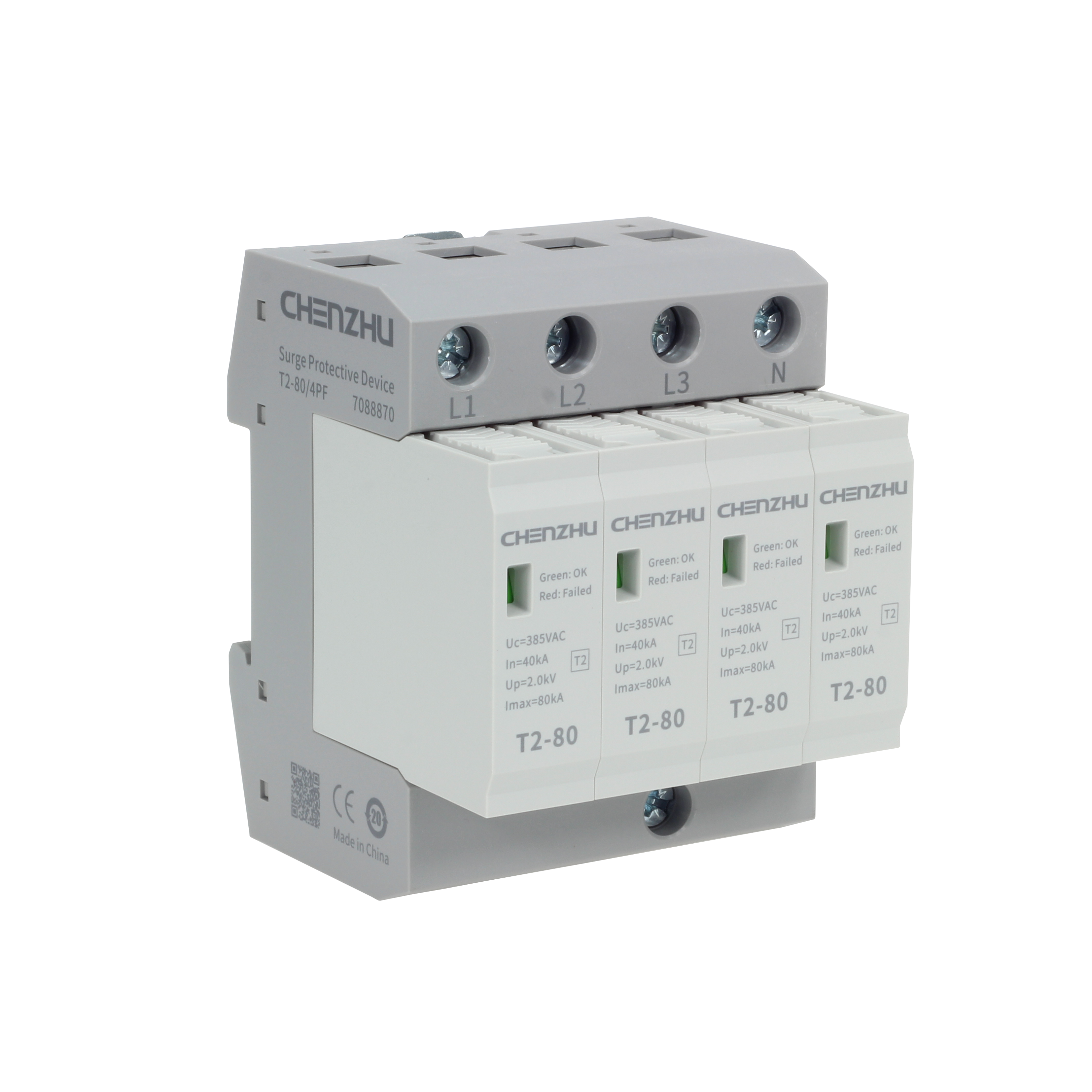 AC Power SPD (220/380VAC; Three phase TN-S; In=40kA; alarm output ) 7088870